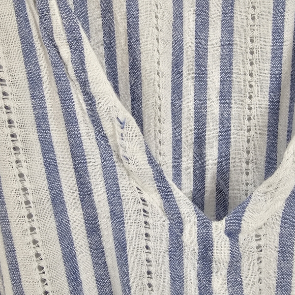 Rails Tara Dress In Blue Catalina Stripe - Size XL - Picture 11 of 11